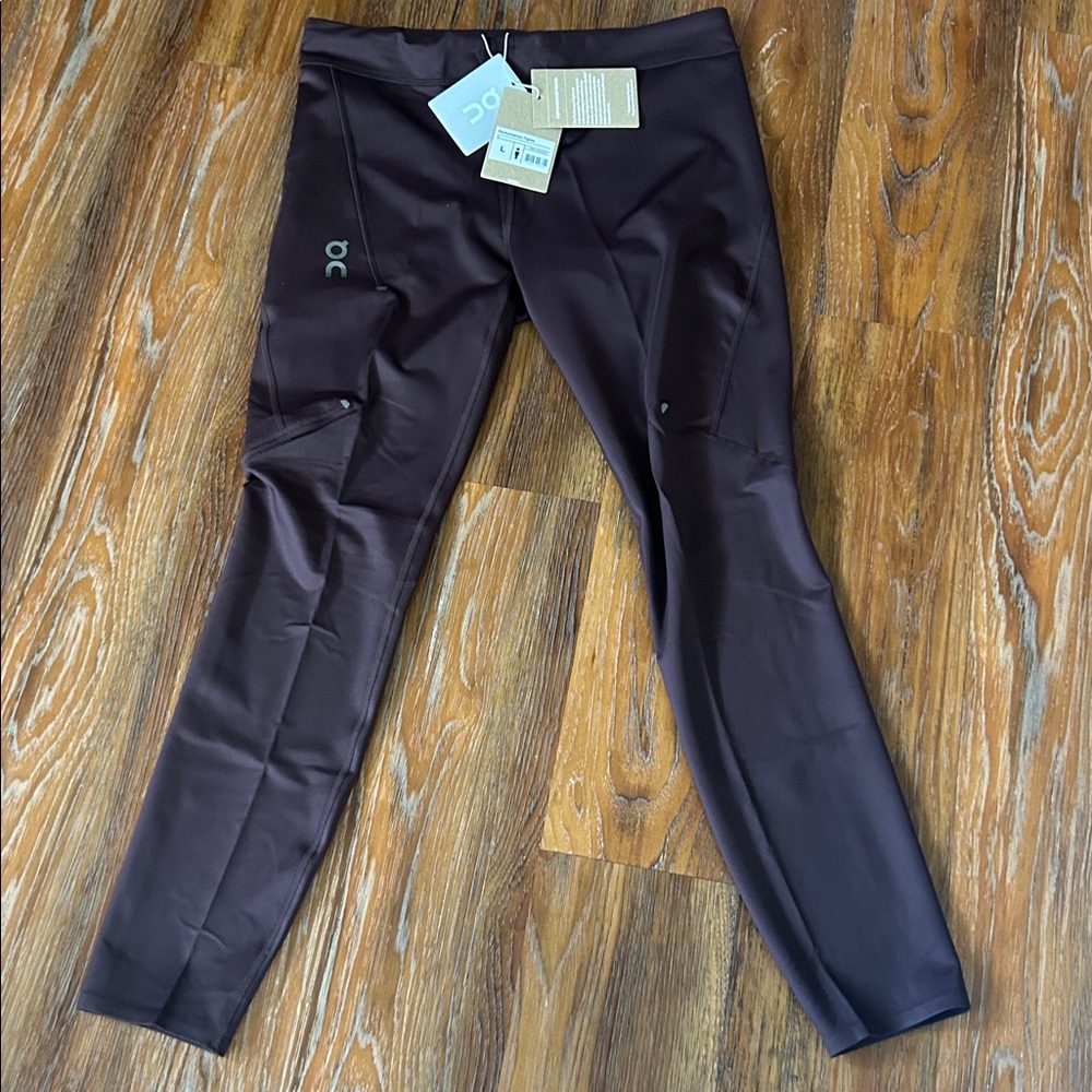 NWT - On Running - Men’s Performance Tights - Maroon - Size Large